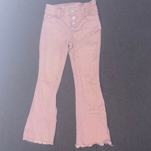 Cat & Jack Mauve Flare Jeans with Button Fly